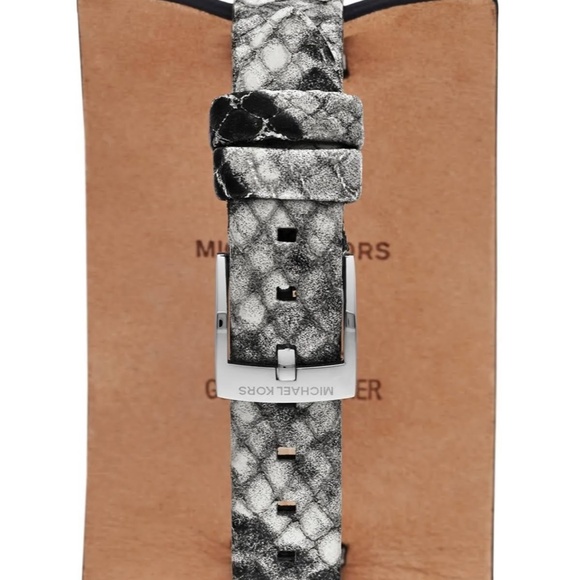Michael Kors Snakeskin Embossed Leather Watch main image 5